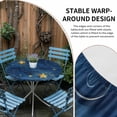 thumbnail image 2 of Blue Starry Sky Round Fitted Tablecloth with Elastic Edge Star Galaxy Table Cover Fit for 36"-44" Tables Waterproof Tablecloths for Dinner Camping Picnic, 2 of 9