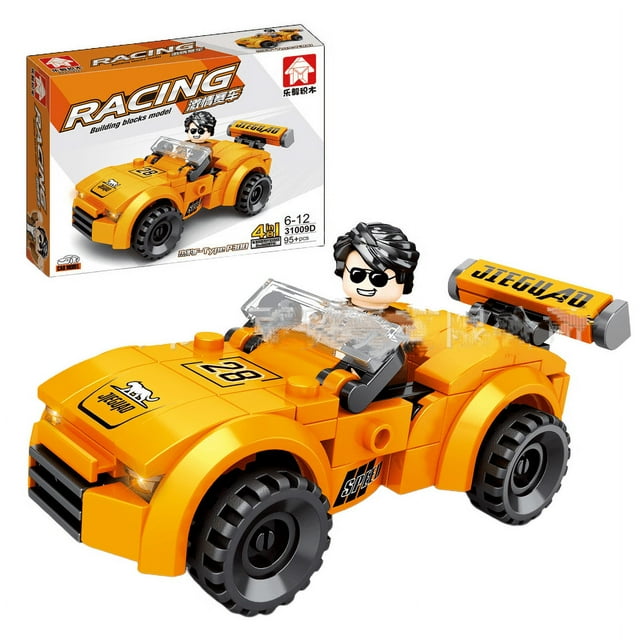 Kit de Blocs de Construction de Course, Jouet Robot Blocs de Construction, Modèle de Voiture de Sport pour Adolescents Cadeau-Semaine