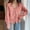 Pink, variant on Elvqul Womens Sweater Knit Shirts Trendy Pink Sweater for Women Long Sleeve