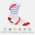 thumbnail image 2 of Calcetines transpirables resistentes al desgaste de color blanco para escalada, senderismo y running, 2 of 8