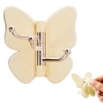 thumbnail image 3 of 3Pc Butterfly-Shaped Swivel Adhesive Hooks, 360° Rotating Towel Hooks, Decorative Wall Mount Hangers, Waterproof Self-Adhesive Hooks for Bathroom and Kitchen, Multi-Hook Organizer for Towels, Hats, 3 of 5