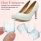 thumbnail image 3 of 5 pares de protectores de tacón alto resistentes a la abrasión zapatos antideslizantes cubierta protectora de talón cubiertas de tacón latino para mujer talla L blanco, 3 of 8