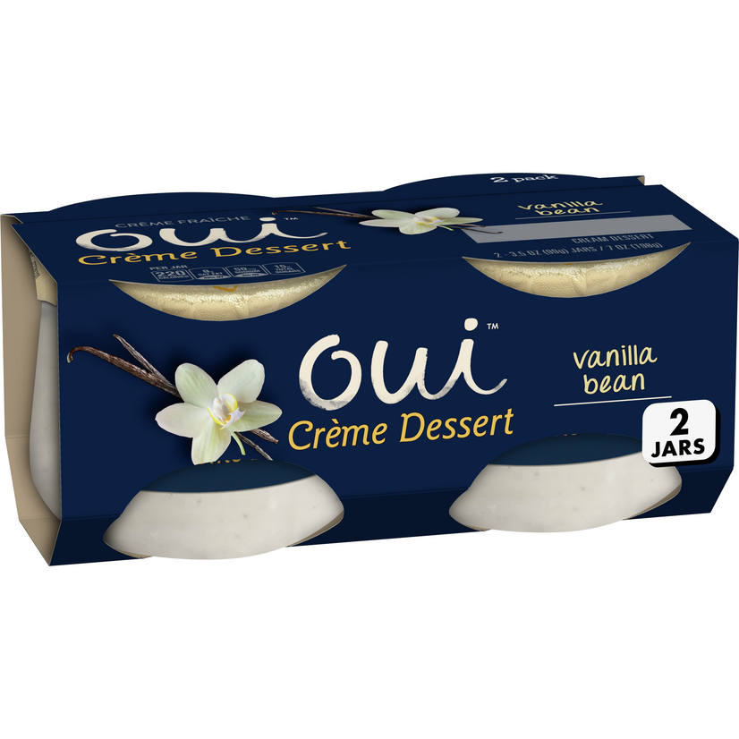 Oui by Yoplait Creme Desserts, Vanilla Bean, 2 Cups