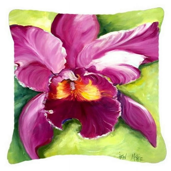 Carolines Treasures  Orchid Canvas Fabric Decorative Pillow