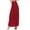 Burgundy, variant on Women's Casual Solid Flare A-line Long Skirt