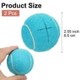 thumbnail image 2 of Uxcell 2 Pcs Pelotas de Tenis Precutadas para Andadores, Accesorios Universales de Pelotas Deslizantes Precutadas para Protección de Patas de Muebles y Pisos, Azul, 2 of 6