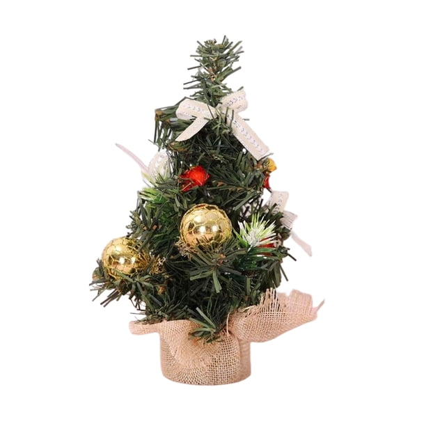 Cateissary mesita de noche Navidad Artificial Mini árbol Hotel PVC simulación de Navidad árboles falsos decoración Festival banquete decoración Kits de decoración para fiestas A-S09 Cateissary HA069270-03