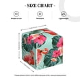 thumbnail image 4 of Sikiie Palm Leaves Flamingo Leather Tissue Box Cover Square, tissue box holder, Tissue Box with Bottom Belt-5.2”x5.2”x5.2”, 4 of 7
