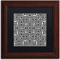 Trademark Fine Art "Alhambra" Canvas Art by Color Bakery Black Matte, Wood Frame