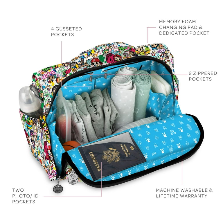 JuJuBe x tokidoki B.F.F. Backpack Messenger Diaper Bag Little Terrors Walmart