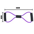 thumbnail image 2 of Pull Rope Band Chest Expander - Multifunction with Handle 8 Word Elastic Home Exercise Resistance Tube Bands for Home Gym Exercise Muscle Training Tubing Pull Rope, 2 of 5
