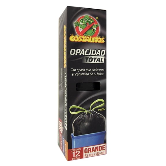 Bolsas para basura Costalitos grande con jareta 12 pzas
