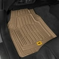 thumbnail image 2 of Cat® ToughRide Heavy Duty Rubber Floor Mats & Cargo Trunk Liner for Car SUV Van Sedan, Beige, 2 of 7