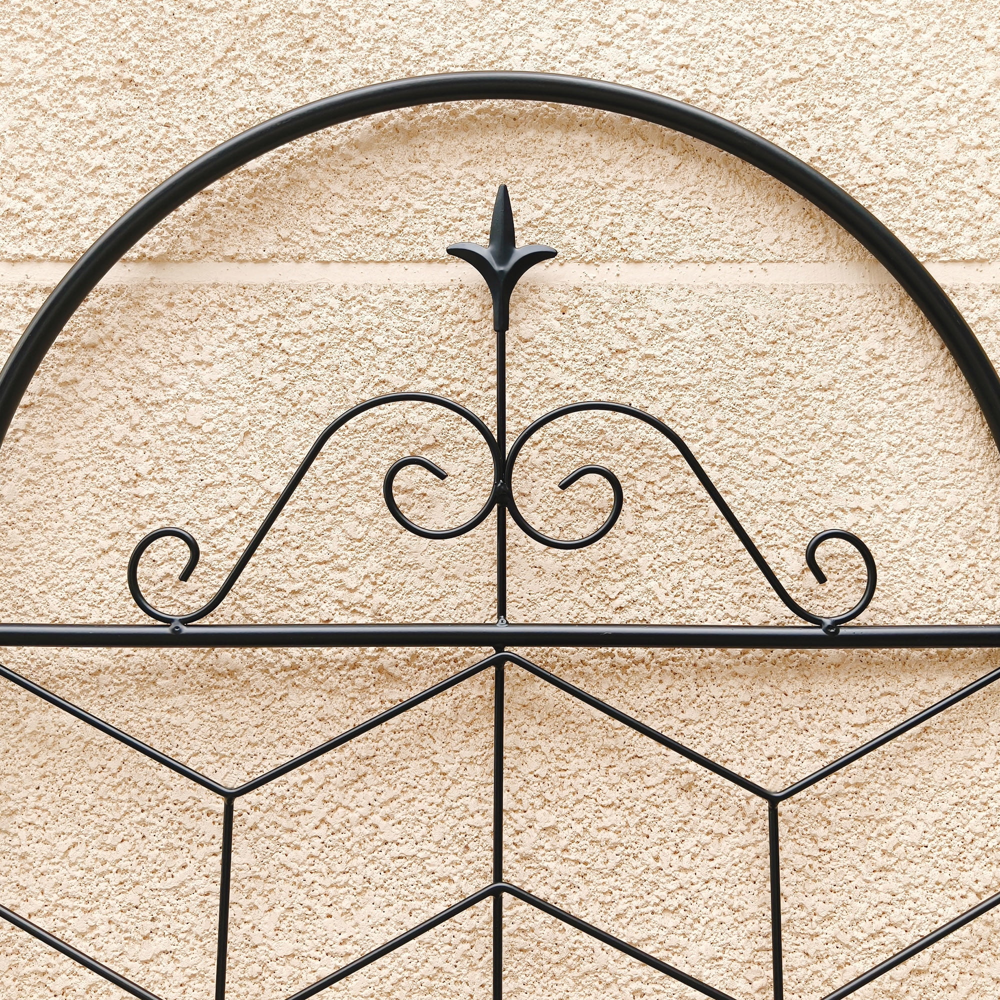 Tcbosik 2 Pack Garden Trellis for Climbing Plants Outdoor, 71" x 19.7" Metal Trellis for Vine Vegetable Flower Ivy Cucumber, Black
