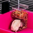 thumbnail image 4 of Hamster Food Feeder Clear Refillable Hamster Food Dispenser Small Animal Feeder, 4 of 10