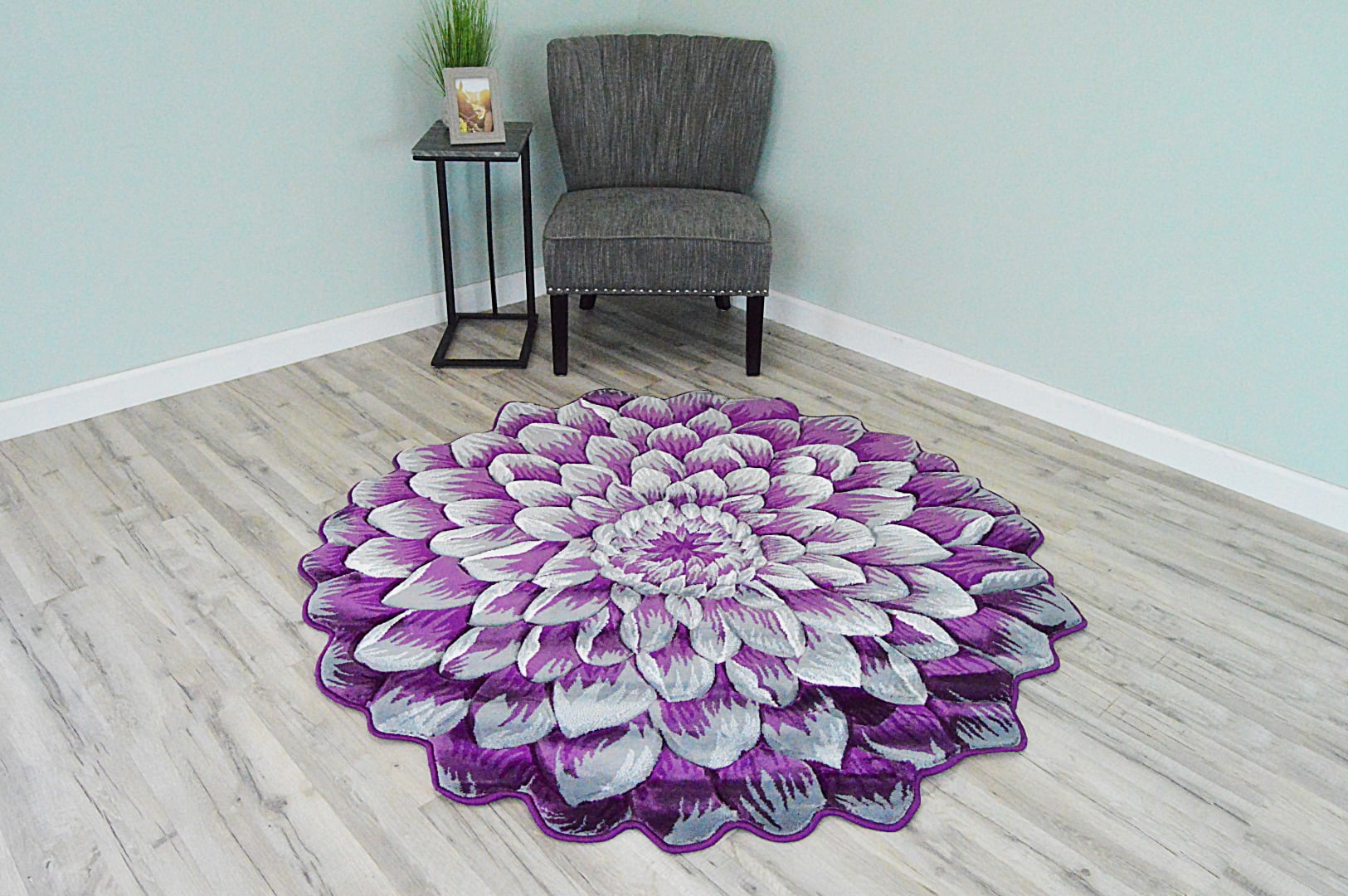 FLOWERS 3D Effect Hand Carved Thick Artistic Floral Flower Rose