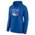 thumbnail image 2 of Women's Blue New York Rangers Primary Logo Pullover Hoodie, 2 of 3