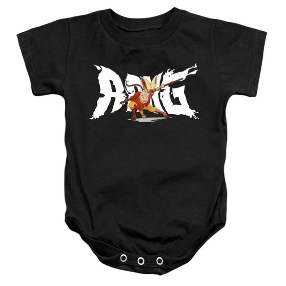 Avatar The Last Airbender Aang and Momo Unisex Infant Snap Suit for Baby