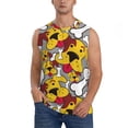 thumbnail image 2 of Goofa Cute Dog Printed Men's Sleeveless T-Shirt - Athletic Gym Workout Tank Top for Men - Moisture-Wicking, UPF 30+ Quick-Dry Muscle Tee-Small, 2 of 8