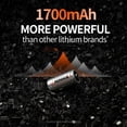 thumbnail image 2 of Batería de litio NINMAX CR123A 3V 1700mAh de alta potencia, paquete de 6, 2 of 6