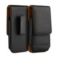 thumbnail image 1 of Luxmo Belt Holster Case for TCL 30 XE 5G - Vertical PU Leather Magnetic Phone Carrying Clip Pouch - Black, 1 of 9