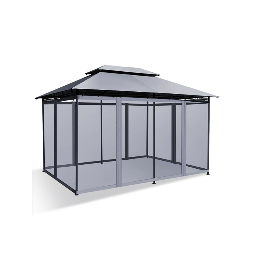 Aimee Lii 10 x 13 Feet Tent Canopy Shelter with Removable Netting Sidewall, Backyard Canopy Gazebo for Party Wedding BBQ Events, Gray