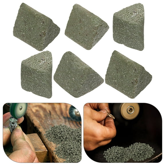 HEMOTON  Triangle Abrasive for Grinding Buffing Rock Polisher Tumbler Kit Adult Operated Polishing Media