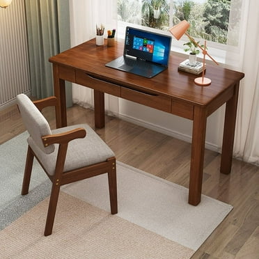 Solid wood desk, household writing table, table for computer use, student desk, office desk