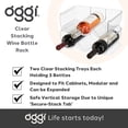 thumbnail image 6 of Oggi 3 Bottle Wine Rack Twin Pack - Hold 6 Bottles (12"x8"x4"), 6 of 8