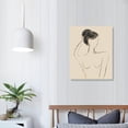 thumbnail image 3 of ONETECH Abstract Girl Face Canvas Wall Art Boho Canvas Painting 12\x16\, 3 of 4