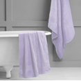 thumbnail image 4 of MALLONI HOME Premium Cotton Oversized 2 Pack Bath Sheet 35x70 - 100% Pure Cotton - Ideal for Everyday use - Ultra Soft & Highly Absorbent - Machine Washable - Purple, 4 of 7