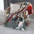 thumbnail image 2 of PHELIKA Snow Red Cardinal Winter Birds 10 All Season Soft Throw Blanket Lightweight Flannel Fleece Blankets 50"x40", 2 of 8
