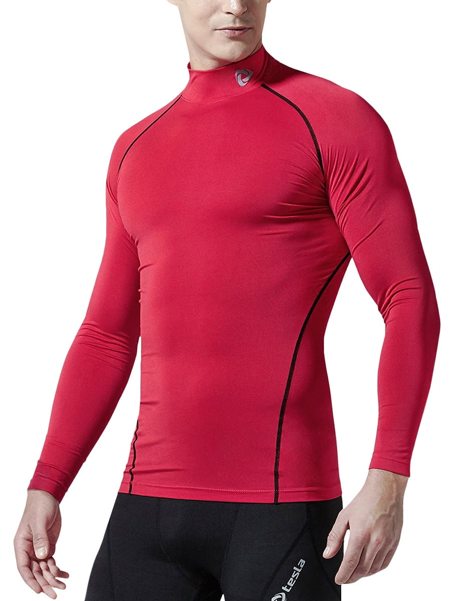 long sleeve turtleneck compression shirt