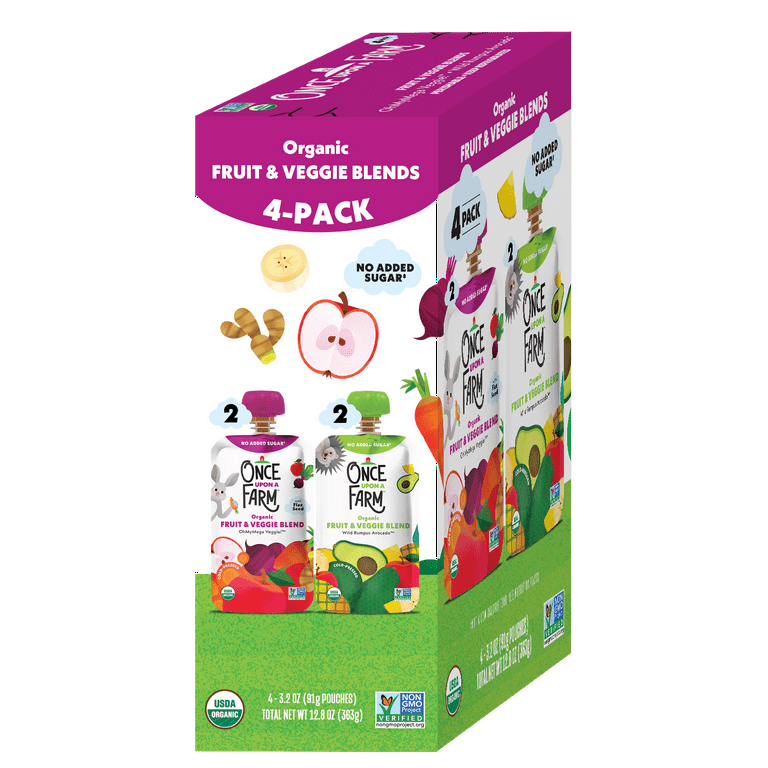 Once Upon a Farm Organic Refrigerated Kids' Snack OhMyMega Veggie