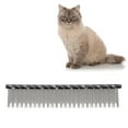 thumbnail image 1 of Pet Steel Combs, Static Stainless Steel Cat Comb with Comfortable Non Slip Handle Two Different Density Wire Teeth to Open Tangled Hair and Make Hair Fluffy, 1 of 7