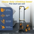 thumbnail image 7 of Stair Dolly, Stair Climbing Hand Truck 200kg, Heavy Duty Stair Climber, Thickened Upgraded Steel Tube Dolly Cart, Stair Climbing Trolley with Six Wheels and Telescoping Handle, 7 of 7