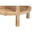 thumbnail image 4 of Baxton Studio Bella Modern Bohemian Natural Brown Mahogany Wood and Natural Rattan 2-Tier End Table, 4 of 7