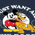 thumbnail image 3 of Mickey & Friends - Mickey Pluto Just Want All Dogs - Toddler And Youth Long Sleeve Graphic T-Shirt, 3 of 5