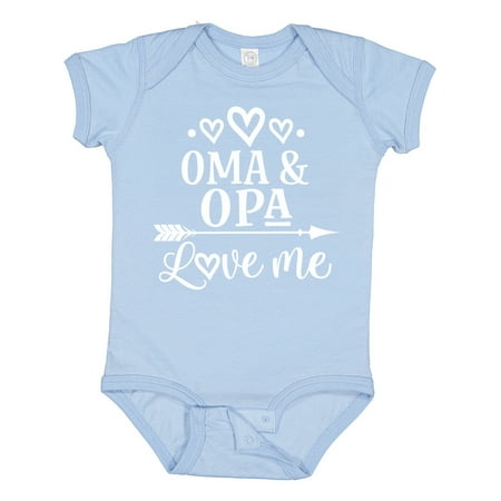 

Inktastic My Oma Opa Love Me Grandchild Gift Baby Boy or Baby Girl Bodysuit