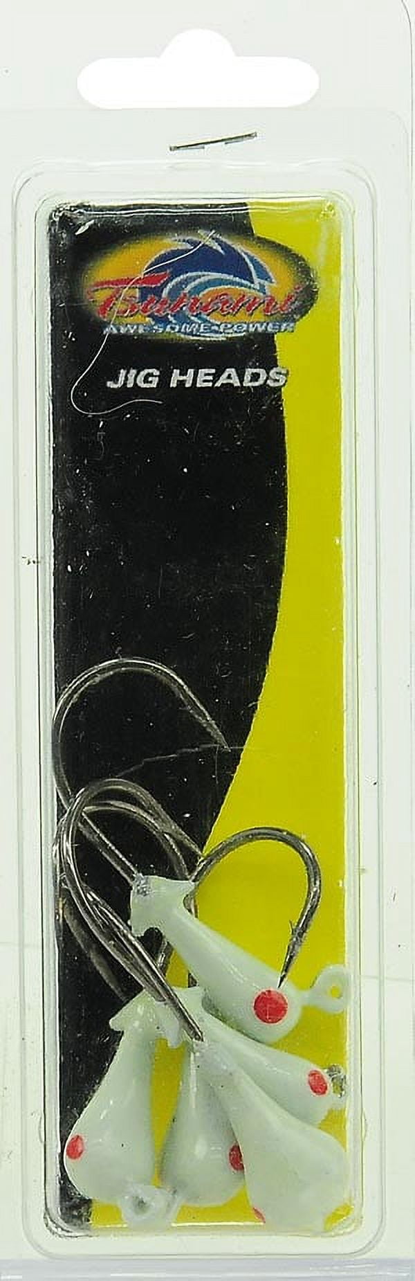 Tsunami Boxing Glove Jig Head Fishing Lure 1/4 oz. – White