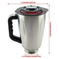 thumbnail image 5 of 6-Cup Stainless Steel Jar with Handle and Lid for Osterizer Blenders Replacement Part 304, 5 of 5