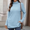 thumbnail image 6 of EDFBUYKRS Womens Button Down Shirts Long Sleeve V Neck Blouse Tops with Pocket Xxl, 6 of 8