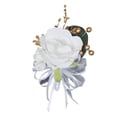 thumbnail image 1 of Ramo de flores para boda, elegante ramo de flores para hombre y mujer para novio. Blanco, 1 of 9