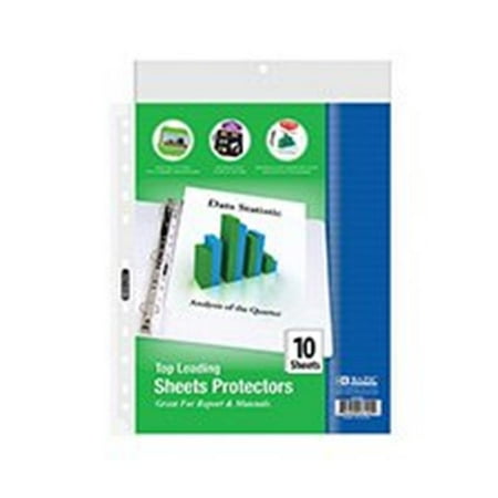 Bazic Top Loading Sheet Protectors (10/Pack) Case of 48
