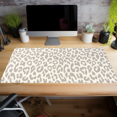thumbnail image 3 of Large Mouse Pad Gaming Mousepad XL Beige Leopard Print Desk Mat Mouse Pad Long 35.4x15.7 in Extended Big Cute Mousepad Waterproof Desk Pad with Non-Slip Base and Stitched Edges for Computer Keyboard, 3 of 7