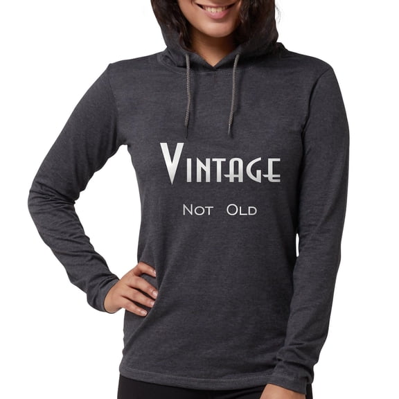 CafePress - Vintage 4 Blk PNG Long Sleeve T Shirt - Womens Hooded Shirt