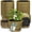Gold, variant on 10-Inch Whiskey Barrel Planters Outdoor Pack of 2 - Durable Plastic Plant Pots for Indoor & Outdoor Use with Drainage & Saucer, Lightweight Rustic Barrel Planters for Flowers, Herbs & Small Plants