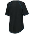 thumbnail image 3 of Women's G-III 4Her by Carl Banks Black Ross Chastain Ball Chase Tri-Blend Thermal Raglan Top, 3 of 3
