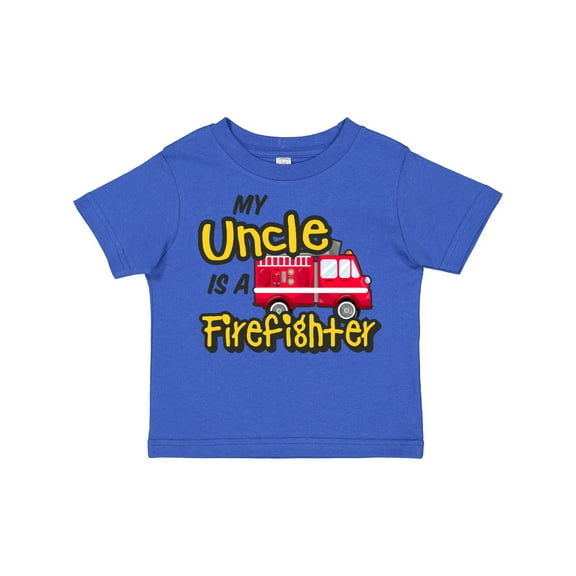 Inktastic My Uncle is a Firefighter with Fire Truck Boys or Girls Toddler T-Shirt