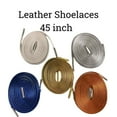 thumbnail image 2 of Leather Shoelaces 45 inch High quality plush finish Strings Shoelace Co. (Shoelace Material:Red Alligator print Gold metal tips;), 2 of 4